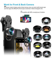 APEXEL 11'i 1 Arada Cep Telefonu İphone & Android İçin Akıllı Telefon Lens Kiti