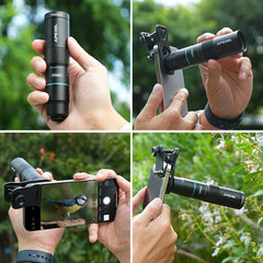 Apexel 10X Telephoto Lens&200mm Macro Lens Kit