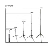 Gdx LS-288 Plus Yaylı Kalın Işık Ayağı (280 CM)