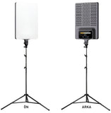 GDX P300TS BiColor Fotoğrafçılık ve Stüdyo Aydınlatması 80 Watt LED Video Panel Sürekli Işık Üçlü Set