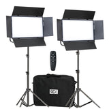 GDX P500C Bicolor Profesyonel İkili 300W LED Panel Video ve Fotoğraf Stüdyo Işık Seti