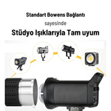 Gdx SN-02 120mm Optik Snoot Bowens Bağlantılı 35 Desen Kartlı 5 Renkli Filtreli