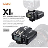 Godox X1NIKON TTL Wireless Flash Trigger 1/8000s Radyo Kanallı Tetikleyici Set