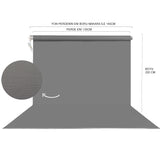 HS STÜDYO TEKNİK 135X200CM GRİ FON PERDESİ SETİ