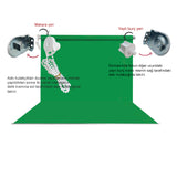 HS STÜDYO TEKNİK 190X400CM YEŞİL FON PERDESİ SETİ