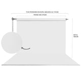 HS STÜDYO TEKNİK 270X580CM BEYAZ FON PERDE SETİ