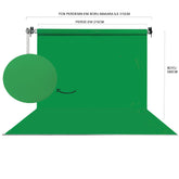 HS STÜDYO TEKNİK 270X580CM YEŞİL FON PERDE SETİ VE ASKISI