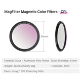 Ulanzi MagFilter CPL Circular Polarizer Filtre