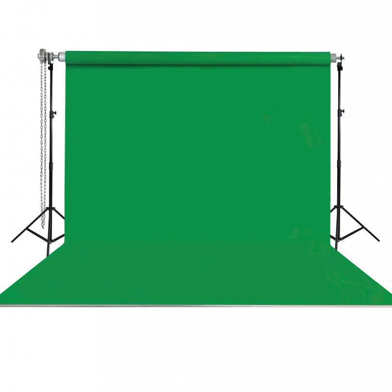 270X580CM YEŞİL TAŞINABİLİR KUMAŞ FON PERDESİ