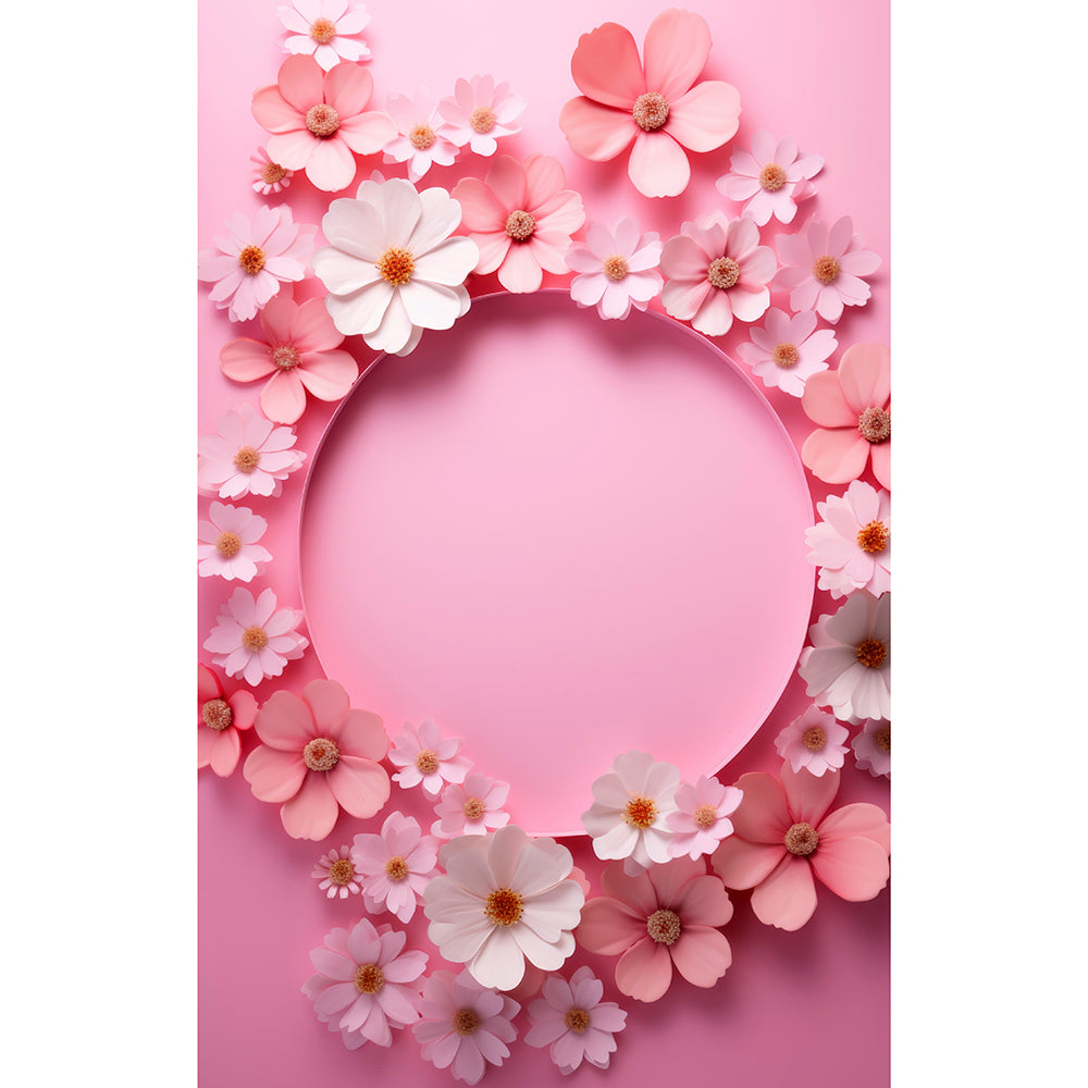 3d-rendering-flowers-decorated-frame