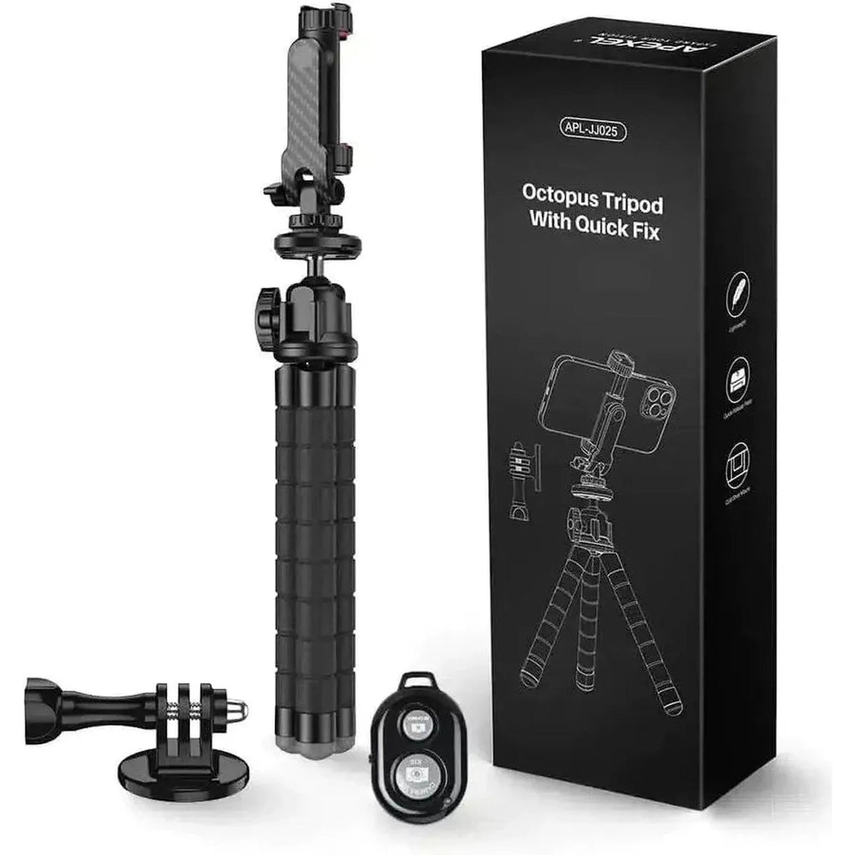Apexel 360 Derece Dönebilen Ahtapot Tripod