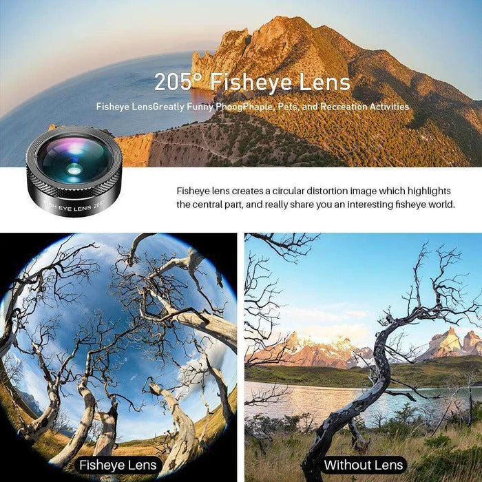 APEXEL 11'i 1 Arada Cep Telefonu  İphone & Android İçin Akıllı Telefon Lens Kiti