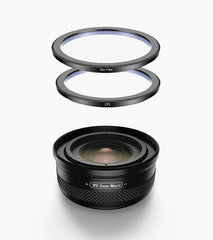 Apexel 10-20X Zoom Makro Lens+Halka Işık