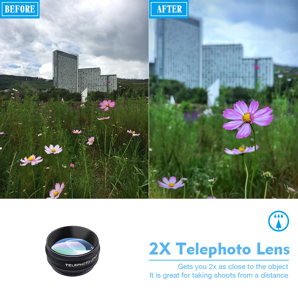 Apexel 10'u 1 Arada Telefon Lens Kiti