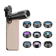 Apexel 22X10'u Bir Arada Telefon Lens Kiti