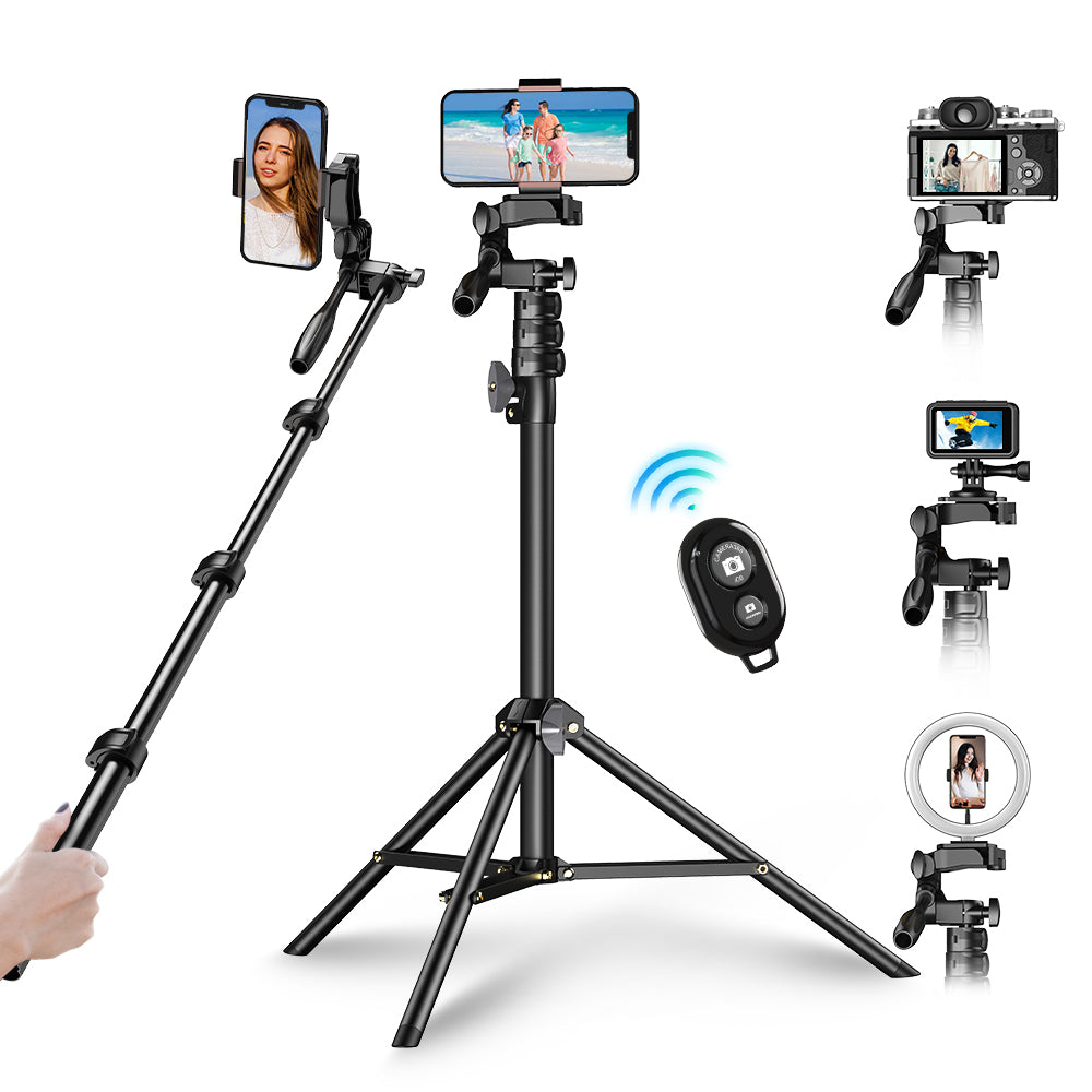 Apexel 70 inçlik Tripodlu Telefon Selfi Çubuğu