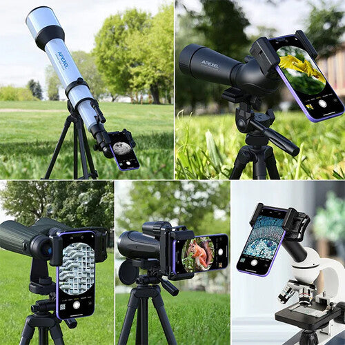 Apexel Dürbün/Mikroskop/Teleskop İçin Telefon Adaptör