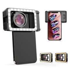 Apexel M15 Dolgu Işıklı Makro Lens