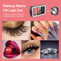 Apexel M15 Dolgu Işıklı Makro Lens