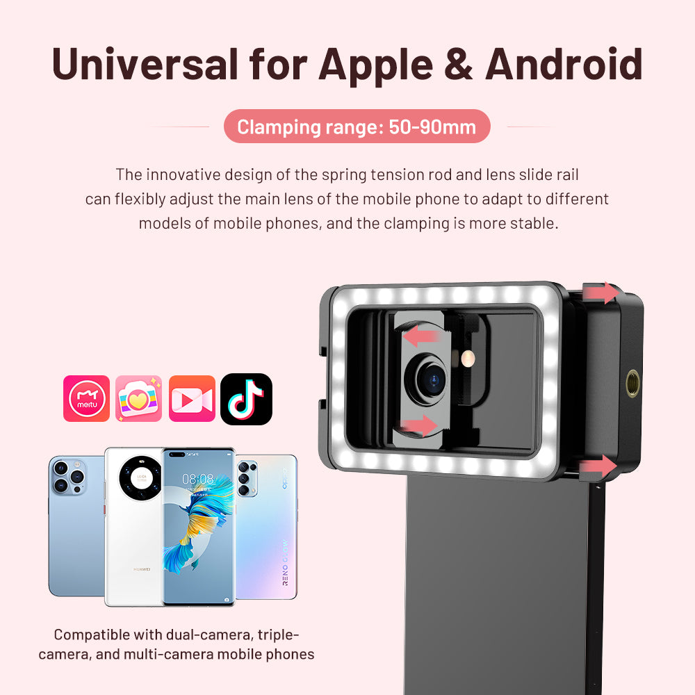 Apexel M15 Dolgu Işıklı Makro Lens