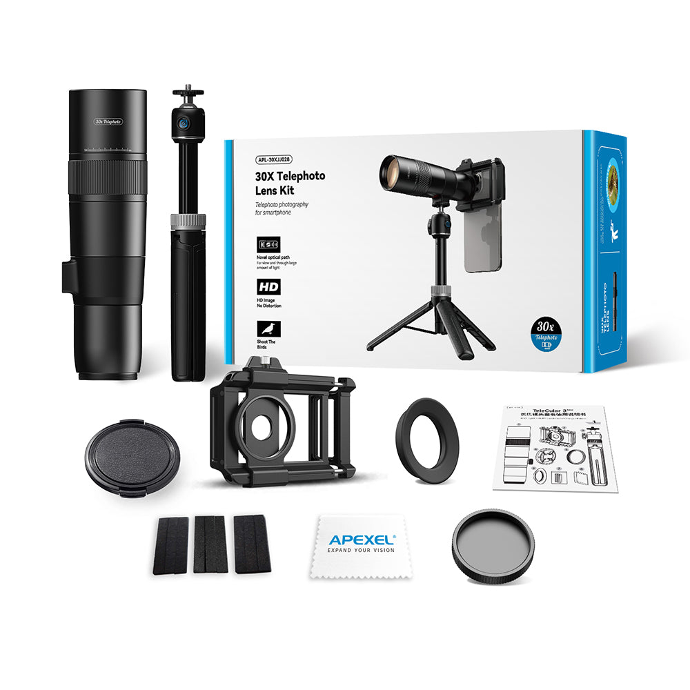 Apexel TeleCular 30X Telefoto Lens