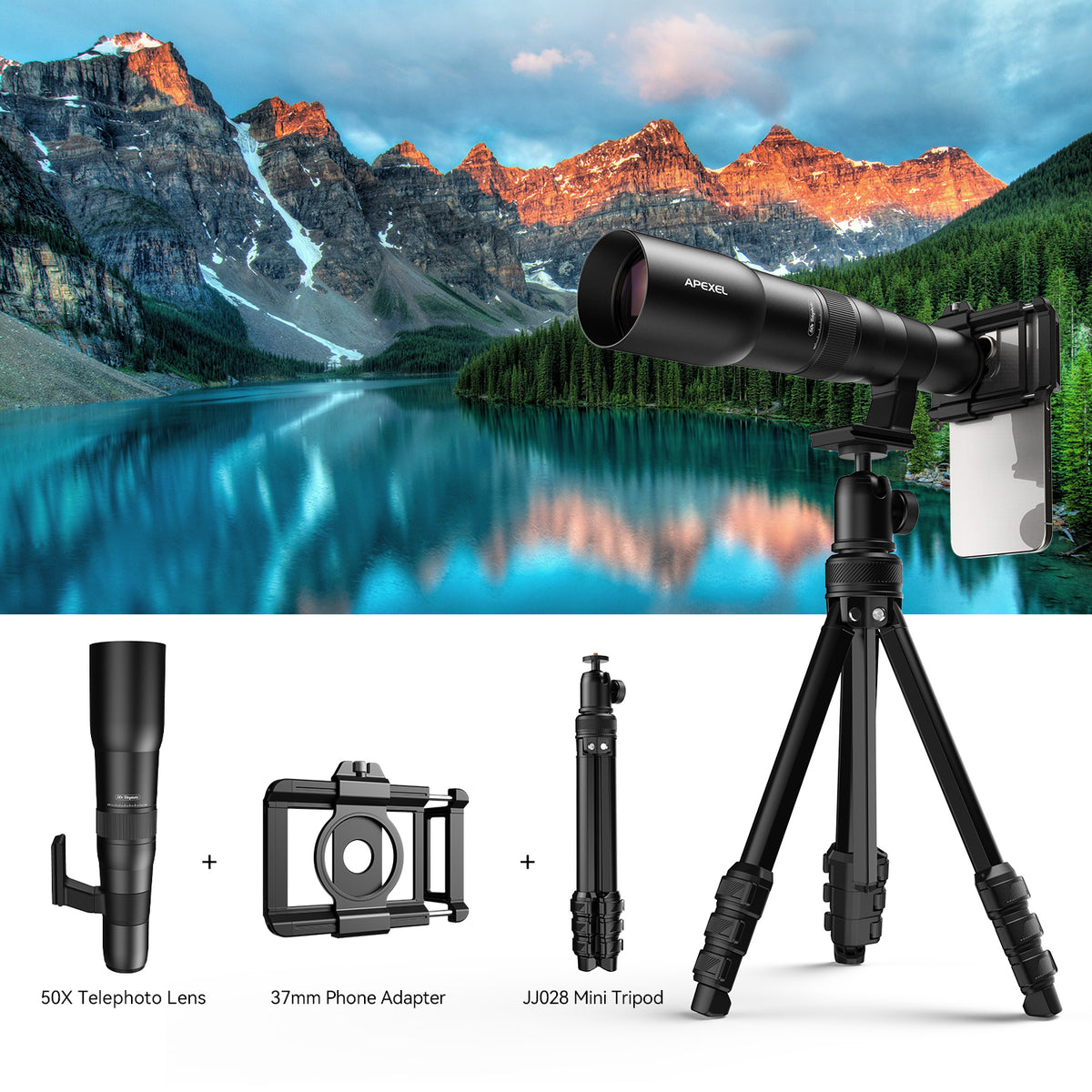 Apexel TeleCular 50X Telefoto Lens