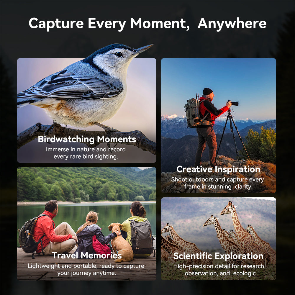 Apexel VisionMax Taşınabilir Akıllı Dijital Telefoto Lens
