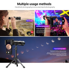 Apexel Yeni Yükseltme 36X Telefoto Akıllı Telefon Lens Kiti