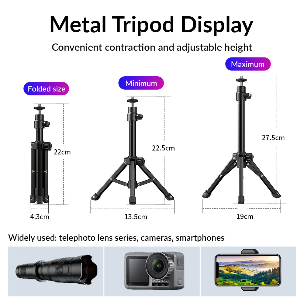 Apexel  36X Telefoto Akıllı Telefon Lens Kiti