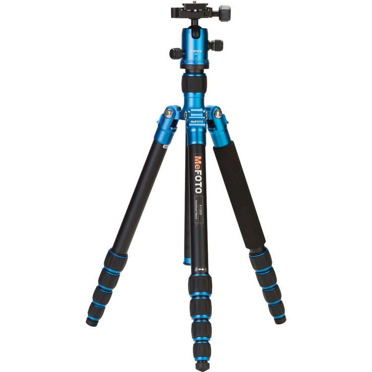 Benro MeFOTO A1350Q1B RoadTrip Aluminum Travel Tripod Kit (Blue)
