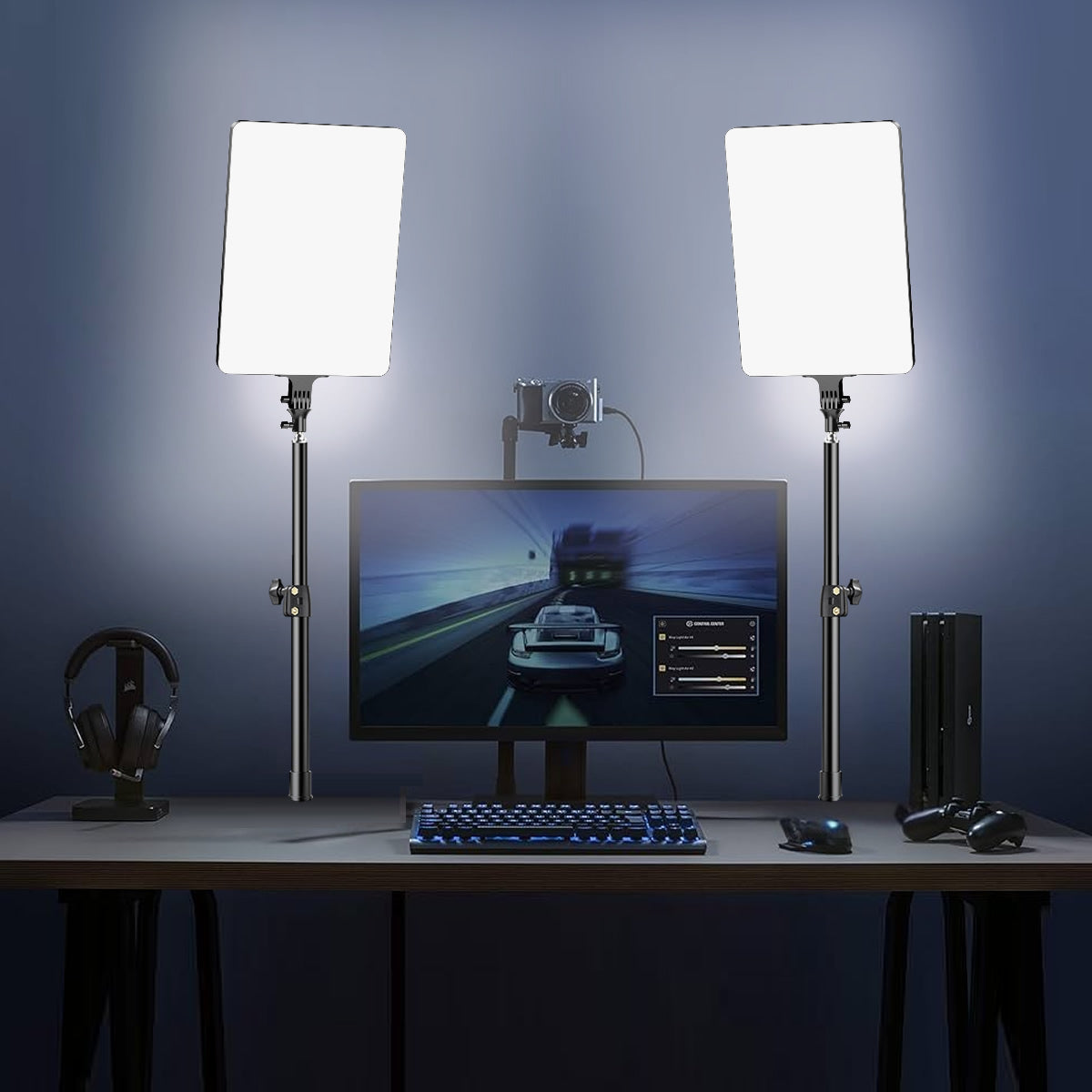 Gdx P300T BiColor İkili Profesyonel Youtuber 80W Masaüstü Yayıncı Işık Seti
