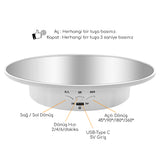 GDX TUTA-20 Ayna Yüzeyli 20 cm Turn Table - Döner Stand - Döner Tabla