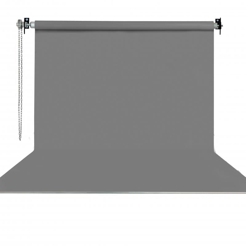 270X580CM GRİ FON PERDE SETİ VE ASKISI