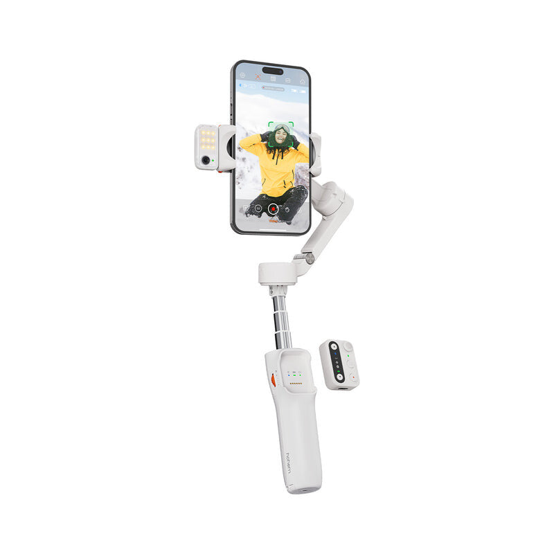 Hohem İsteady V3 Yapay Zeka Takip Sensörlü Beyaz Telefon Gimbal