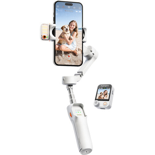 Hohem İsteady V3 Yapay Zeka Takip Sensörlü Beyaz Telefon Gimbal