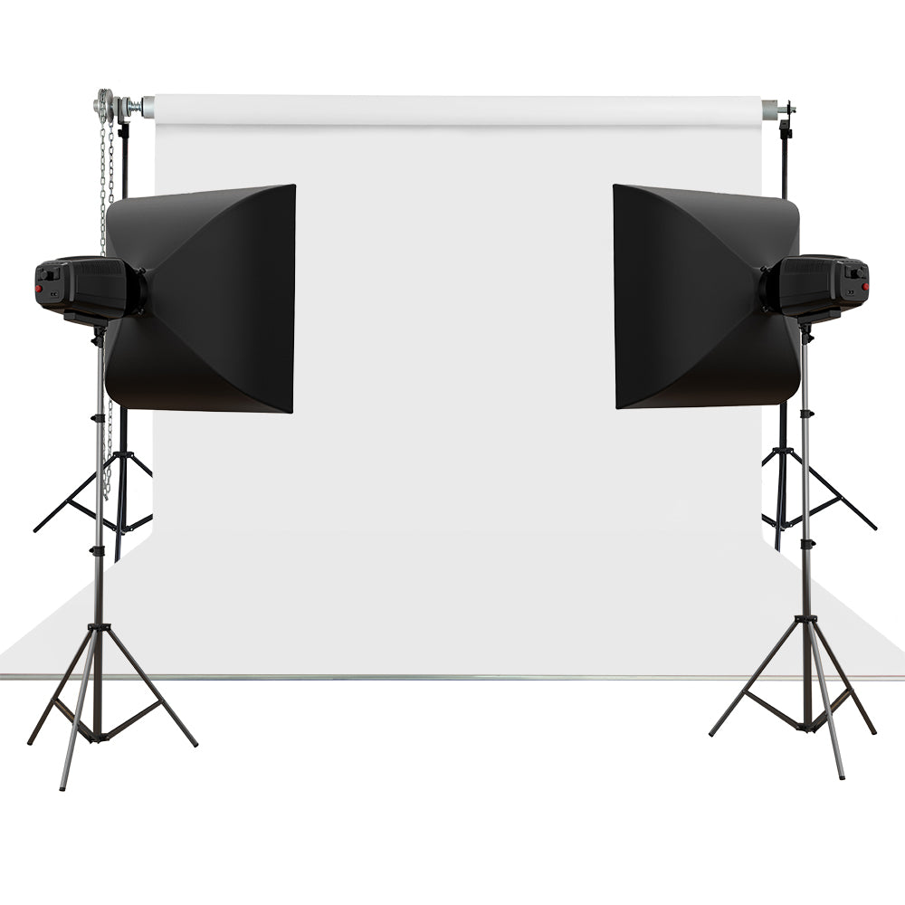 Stüdyo Teknik 270X580Cm Beyaz Taşınabilir Kumaş Fon Perdesi