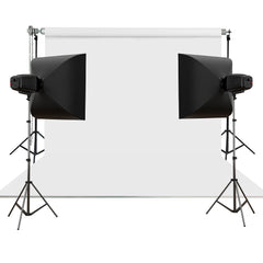 Stüdyo Teknik 270X580Cm Beyaz Taşınabilir Kumaş Fon Perdesi
