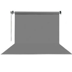 Stüdyo Teknik 270X580Cm Gri Fon Perde Seti ve Askısı