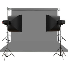 Stüdyo Teknik 270X580Cm Gri Taşınabilir Kumaş Fon Perdesi