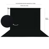 HS STÜDYO TEKNİK 270X580CM SİYAH FON PERDE SETİ