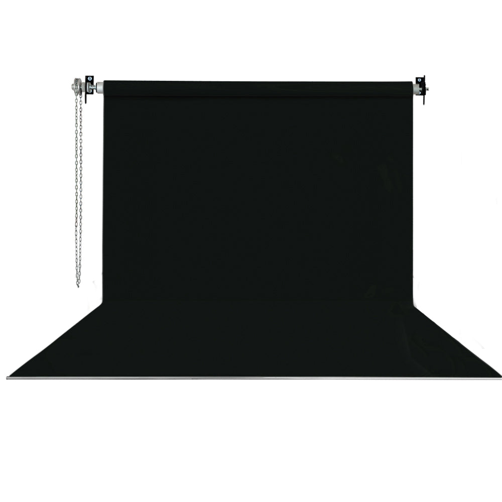 Stüdyo Teknik 270X580Cm Siyah Fon Perde Seti ve Askısı