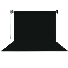Stüdyo Teknik 270X580Cm Siyah Fon Perde Seti ve Askısı