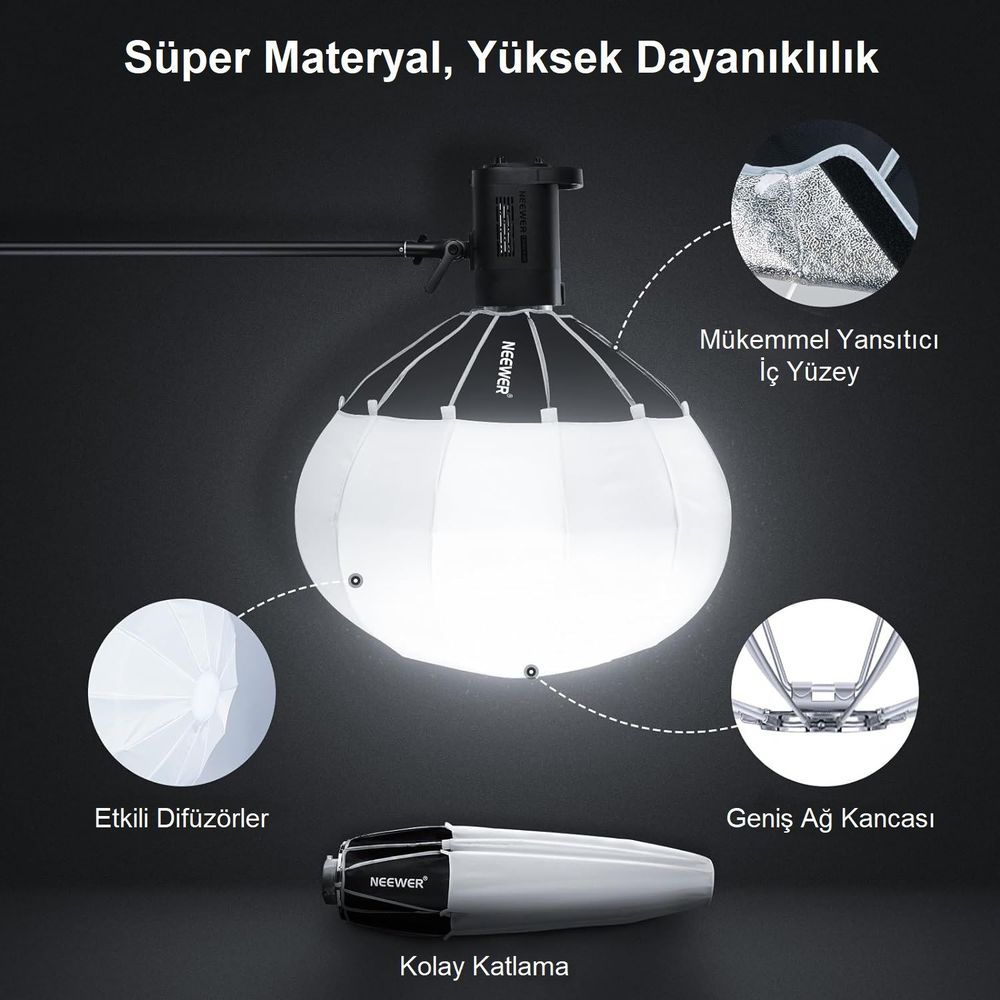 NEEWER NS90L Hızlı Kurulan 90cm Fener Softbox