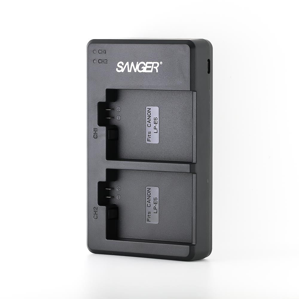 Sanger LP-E5 Canon İkili USB Şarj Aleti