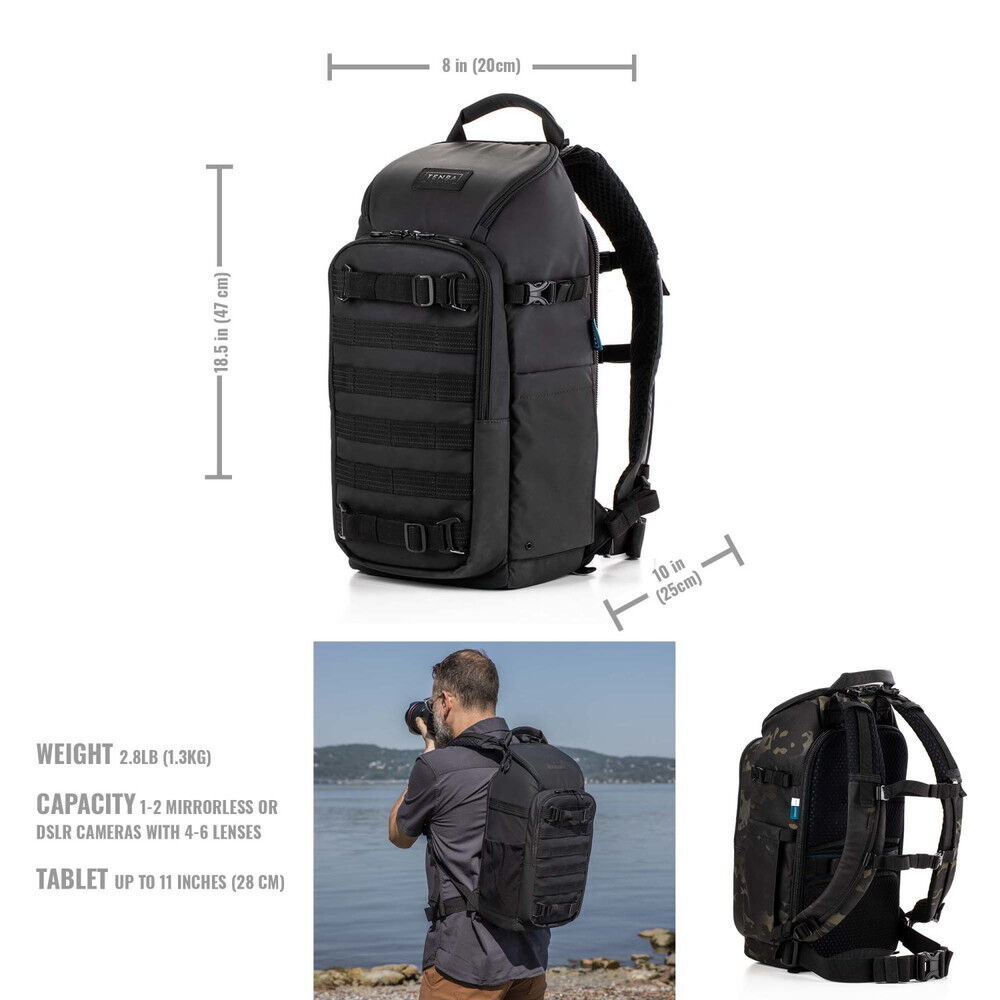 Tenba Axis V2 Multicam Siyah Sırt Çantası 16L