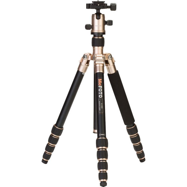 Benro%20MeFOTO%20A1350Q1A%20RoadTrip%20Aluminum%20Travel%20Tripod%20Kit%20(Amber)