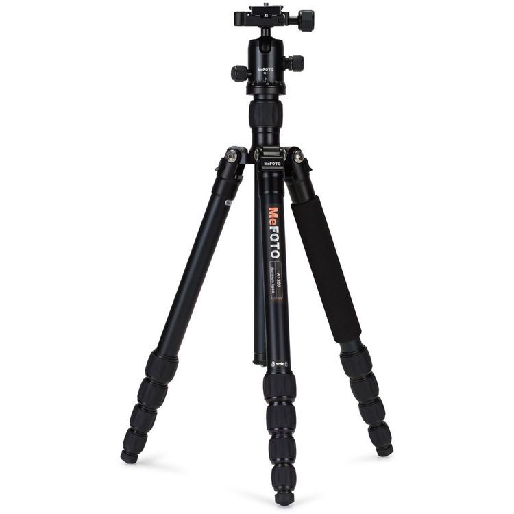 Benro%20MeFOTO%20A1350Q1K%20RoadTrip%20Aluminum%20Travel%20Tripod%20Kit%20(Black)%20​