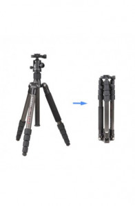 Benro%20C-0690T%20B00%20Carbon%20Fiber%20Travel%20Angel%20Tripod%20Top%20Kafa%20ile